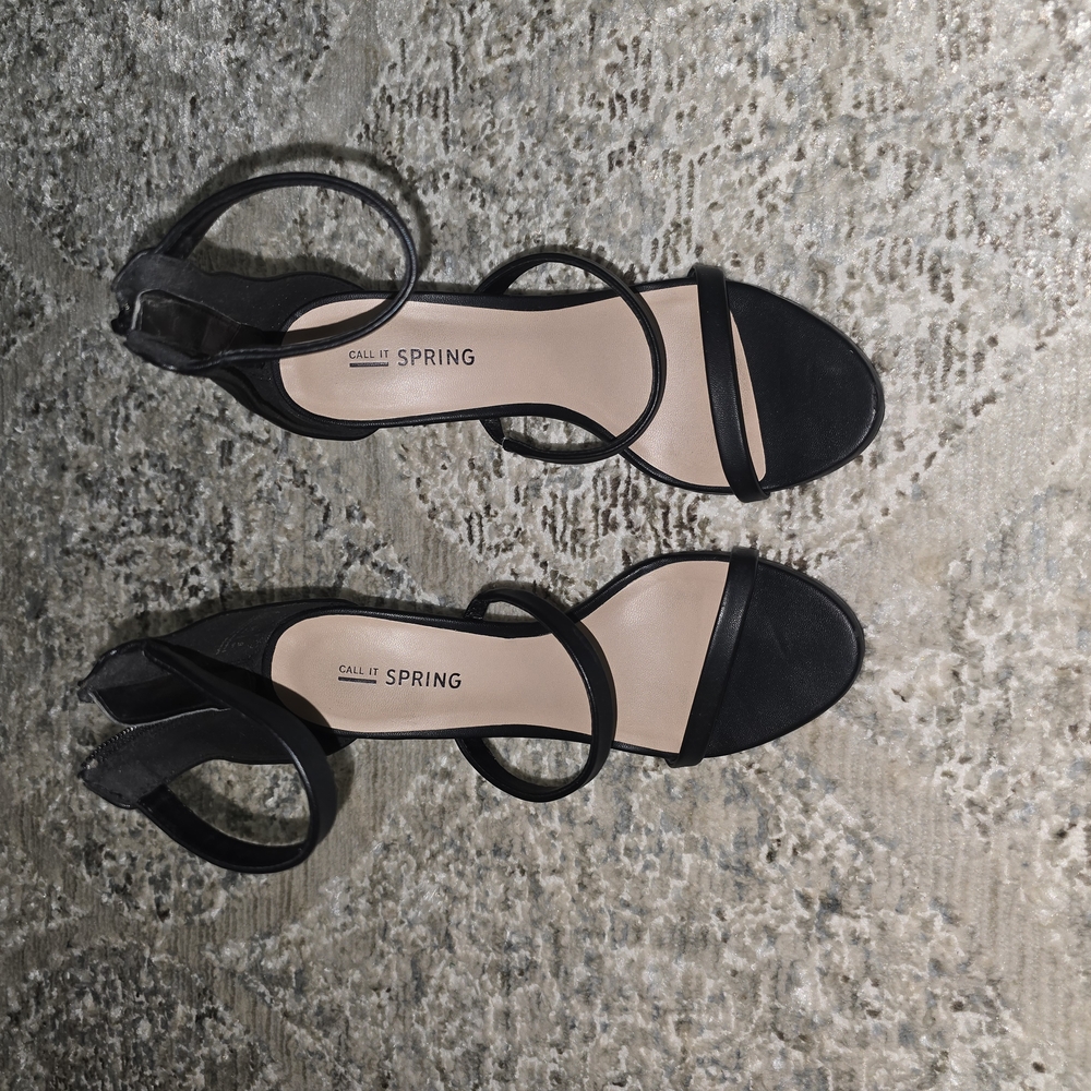 Elegant Black Strappy Heels